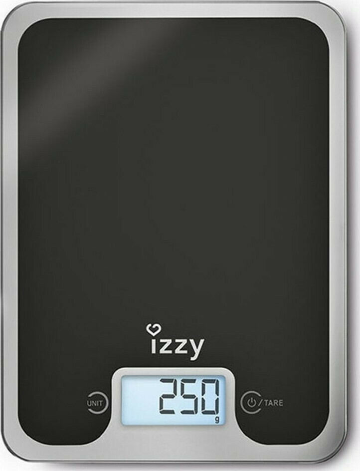 Izzy IZ-7004 Black Mirror Ψηφιακή Ζυγαριά Κουζίνας 10kg