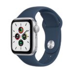 Apple Watch SE Aluminium 40mm Αδιάβροχο με Παλμογράφο (Silver with Abyss Blue Sport Band)