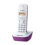 Panasonic KX-TG1611 Άσπρο-Μωβ  Ασύρματο Τηλέφωνο