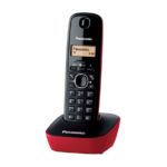 Panasonic KX-TG1611 Μαύρο-Κόκκινο  Ασύρματο Τηλέφωνο