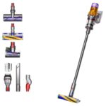 Dyson V12 Detect Slim Absolute Επαναφορτιζόμενη Σκούπα Stick 25.2V Yellow/Iron/Nickel