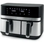Life In Sync Air Fryer με Διπλό Αποσπώμενο Κάδο 8.6lt Ασημί